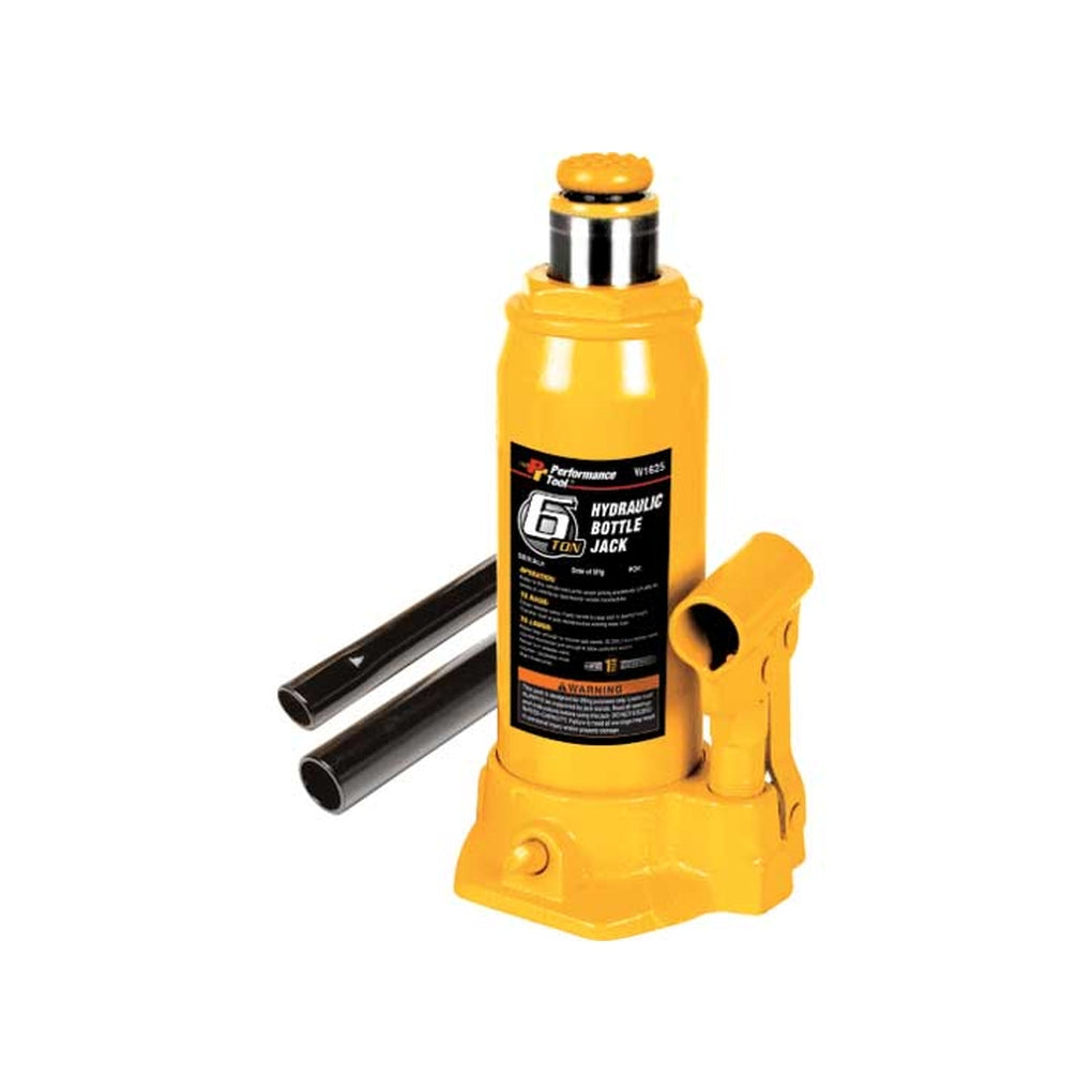 Performance Tool W1625 6 Ton Hydraulic Bottle Jack