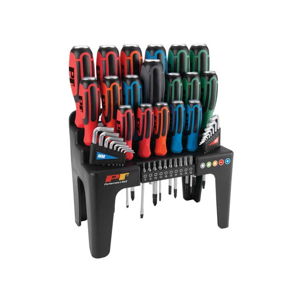 Performance Tool W1737 44 Pc Gothru Screwdriver Set