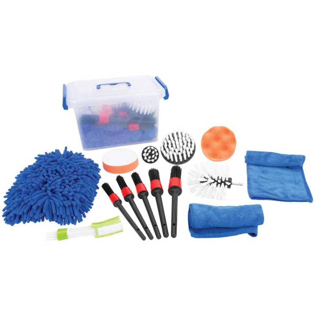 Performance Tool W4992 16 Pc Power Brush Detailing Kit