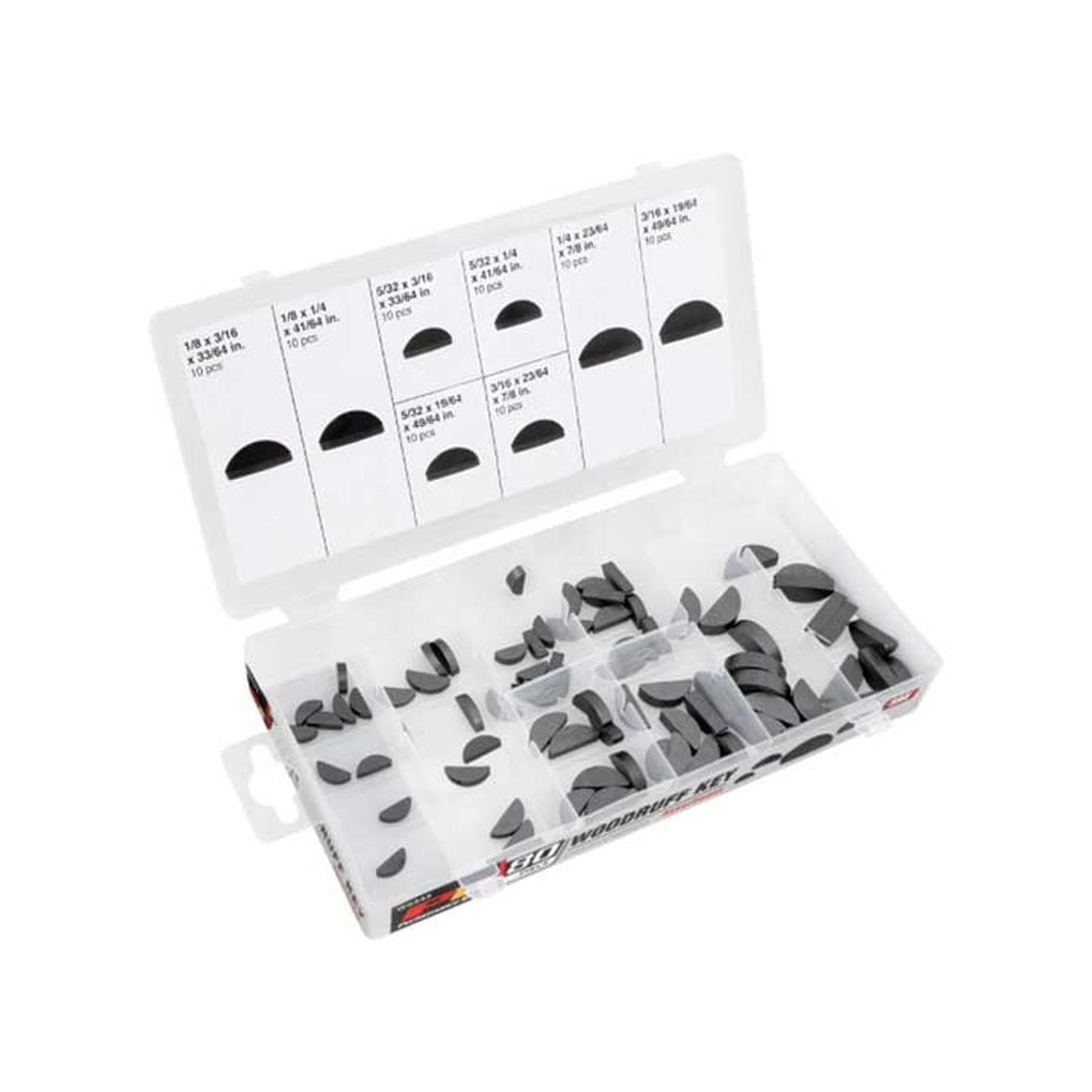 Performance Tool W5343 80Pc Woodruff Key Assort Sae