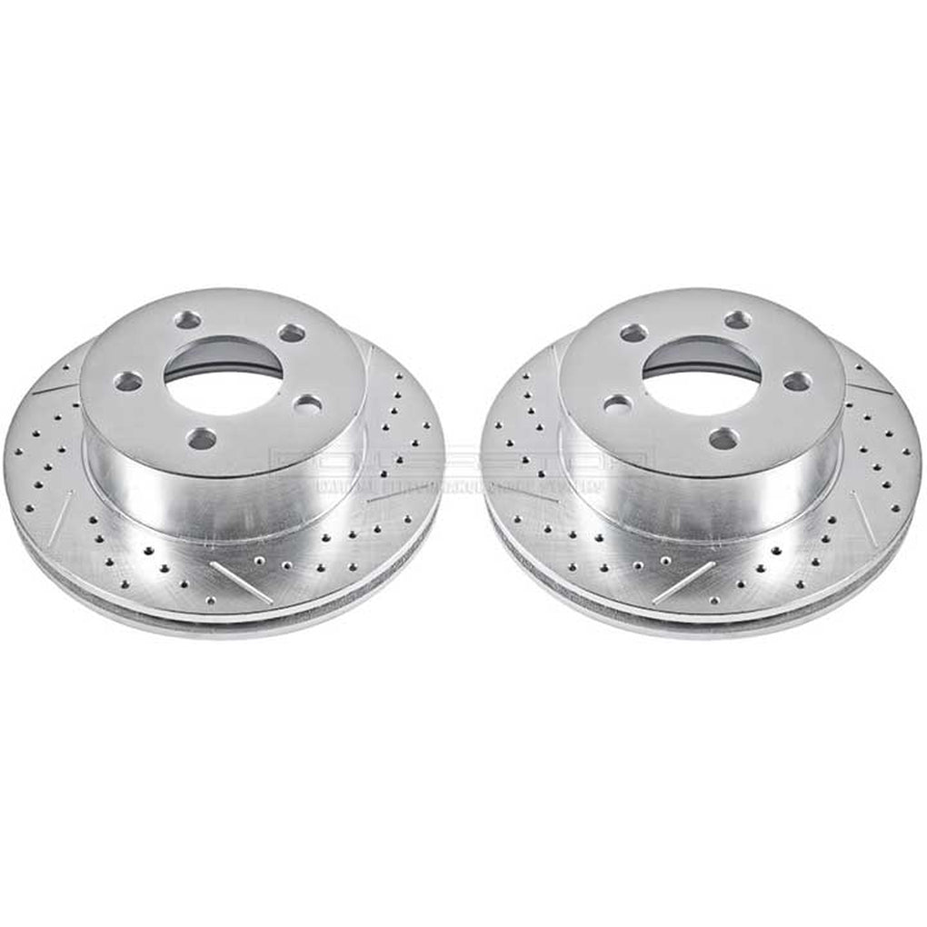 Powerstop AR8745XPR Evolution DrilLED & Slotted Rotors