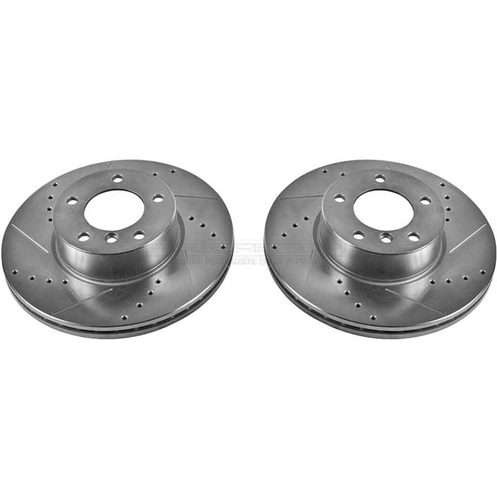 Powerstop EBR858XPR Evolution DrilLED & Slotted Rotors