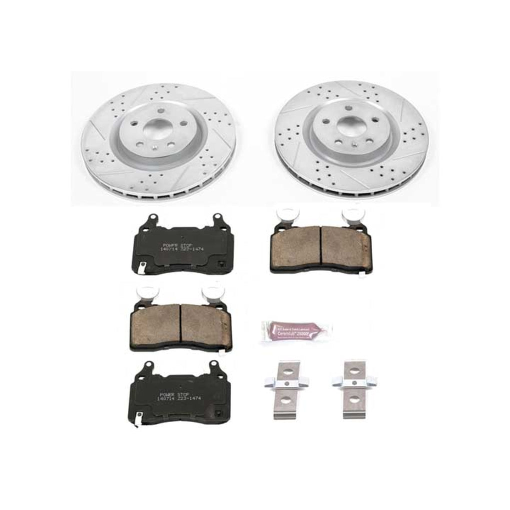 Powerstop K5602 Front 1 Click Brake Kit w/Hardware