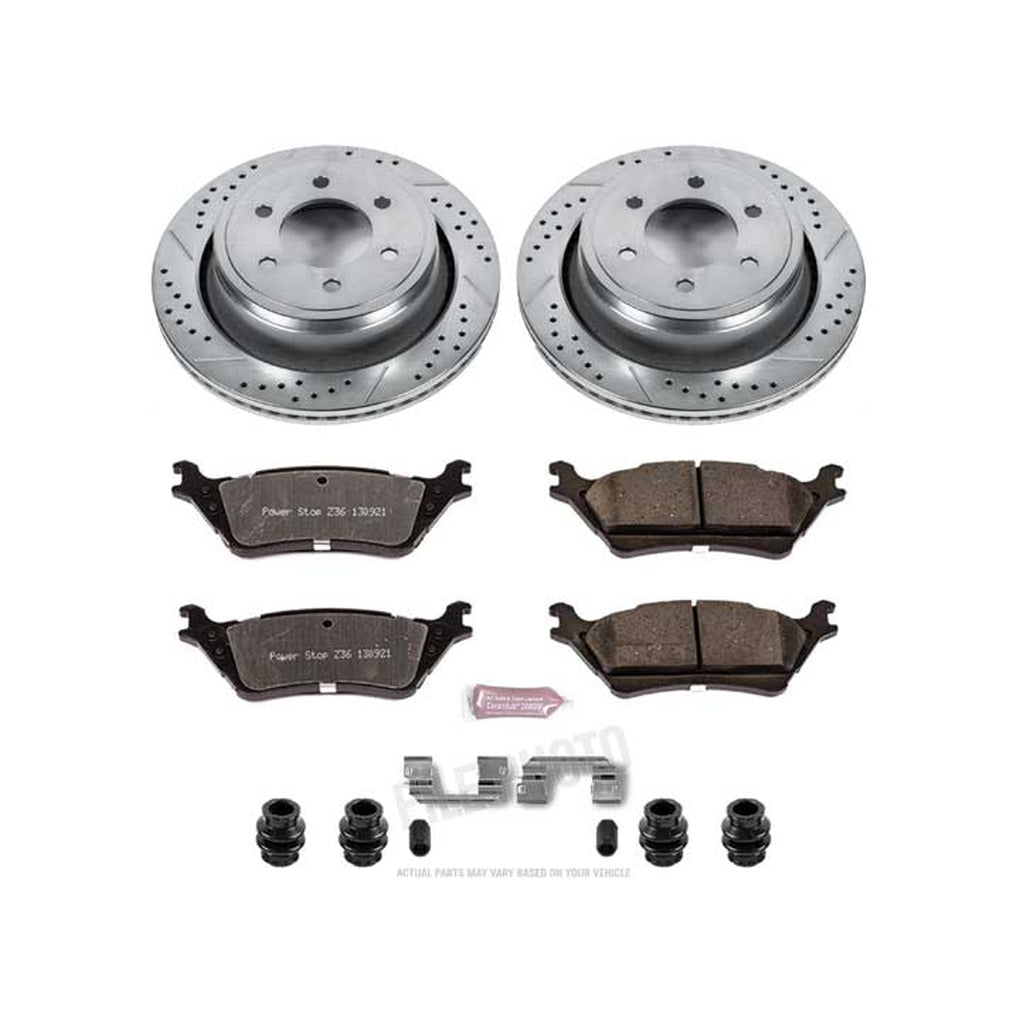Powerstop K6271-36 1517 Ford F150 2Wd/4Wd With Manual Parking Brake Rear Truck and Tow Brake Upgrade Kit