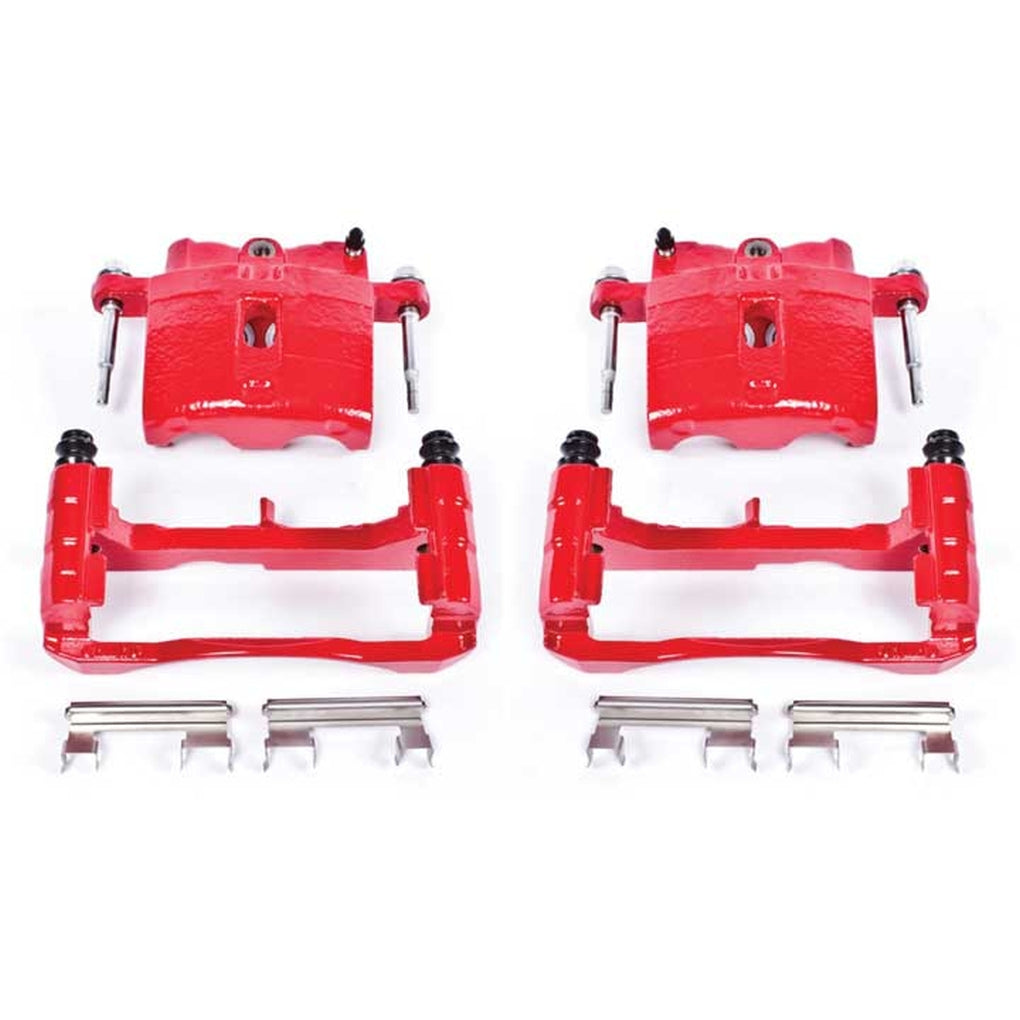Powerstop S4728 Red Powder Coated Performance Calipers