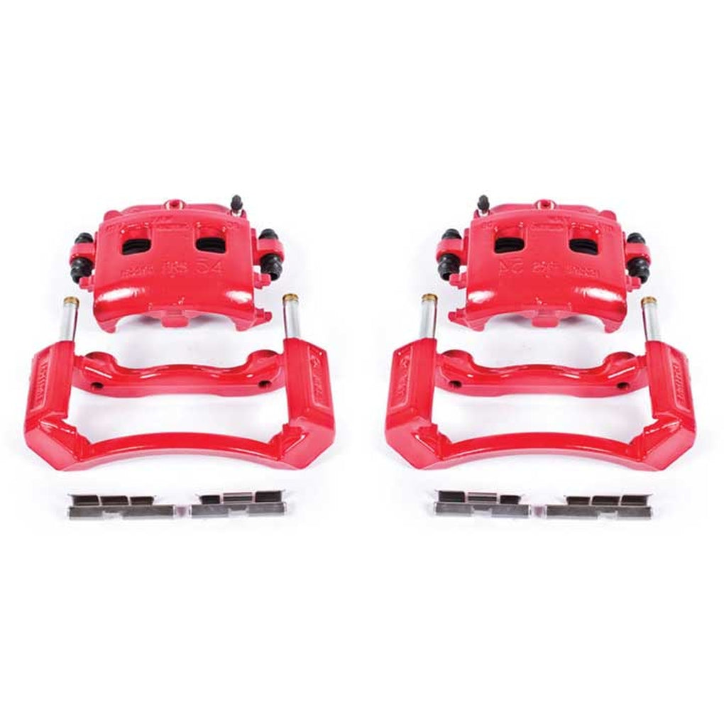 Powerstop S4832 Red Powder Coated Performance Calipers