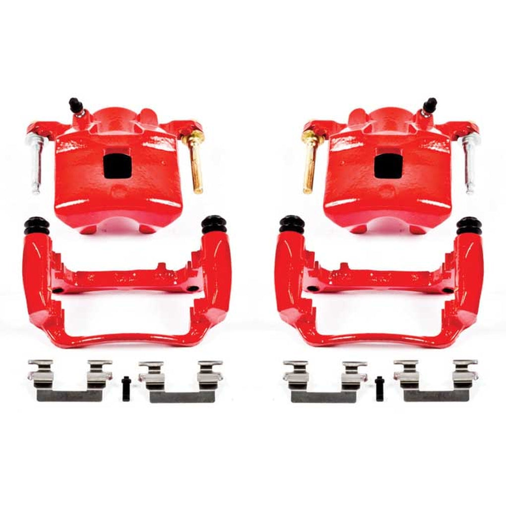 Powerstop S4880 Red Powder Coated Performance Calipers