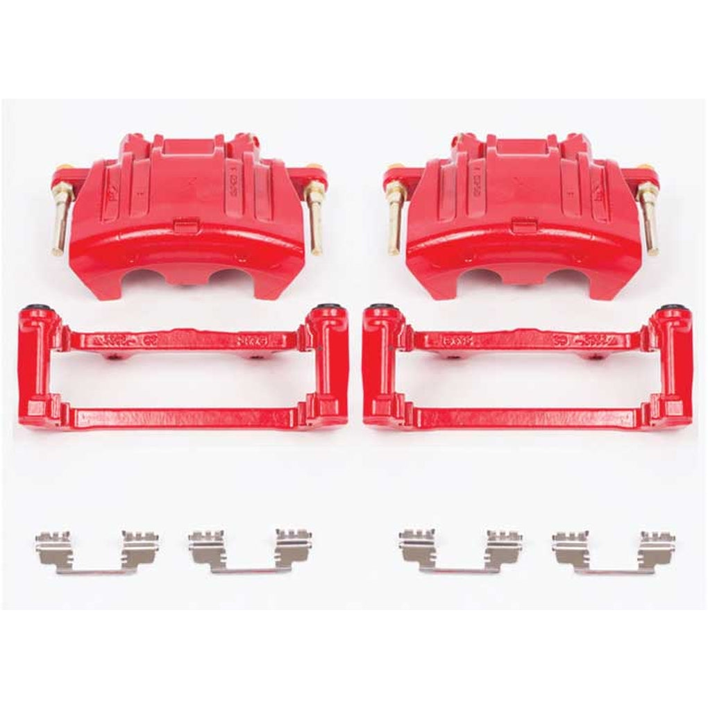 Powerstop S5016 Red Powder Coated Performance Calipers