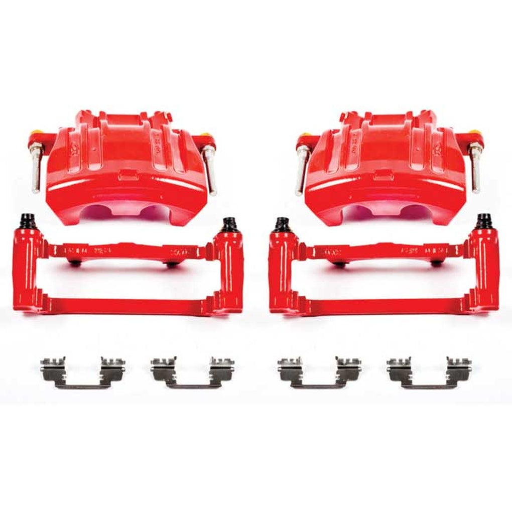 Powerstop S5016A Red Powder Coated Performance Calipers