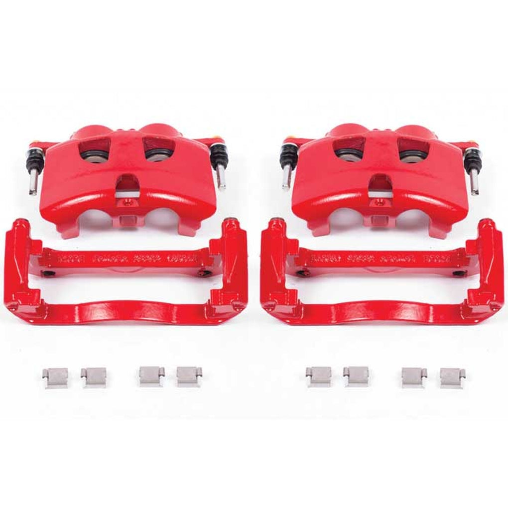 Powerstop S5404 Red Powder Coated Performance Calipers