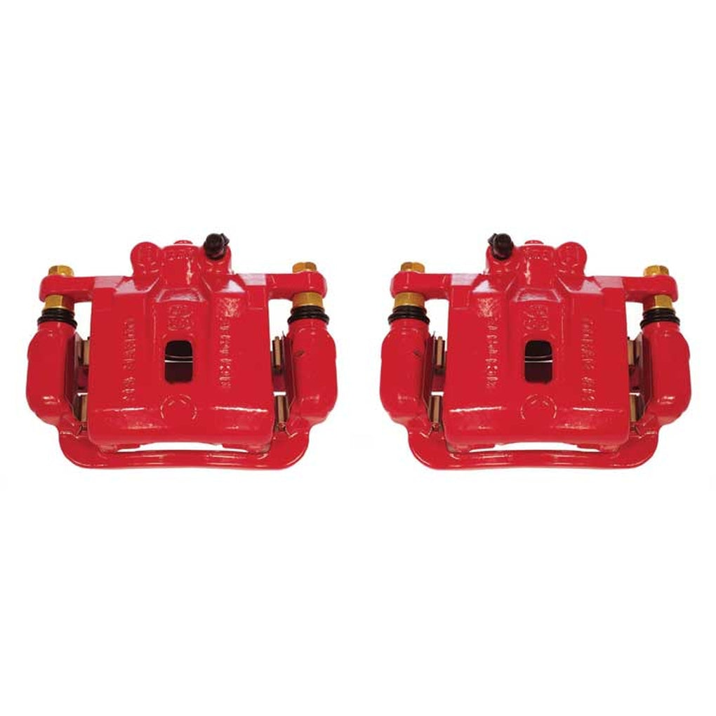 Powerstop S6394 Rear Red Powder Coated Performance Calipers