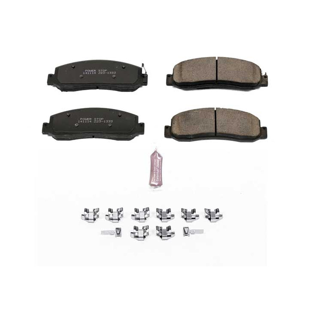 Powerstop Z23-1333 Front Z23 Evolution Sport Carbon Fiber Infused Ceramic Brake Pads