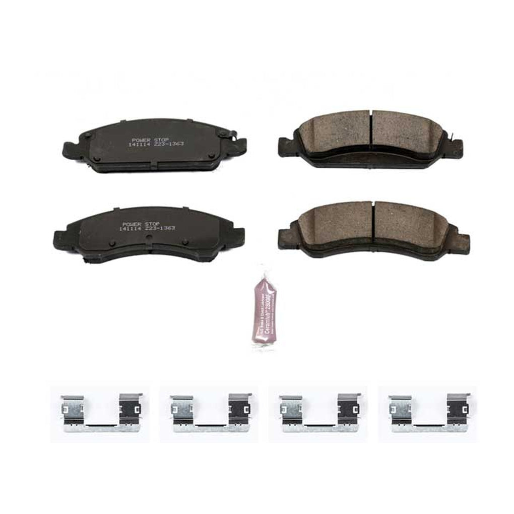 Powerstop Z23-1363 Front Z23 Evolution Sport Carbon Fiber Infused Ceramic Brake Pads