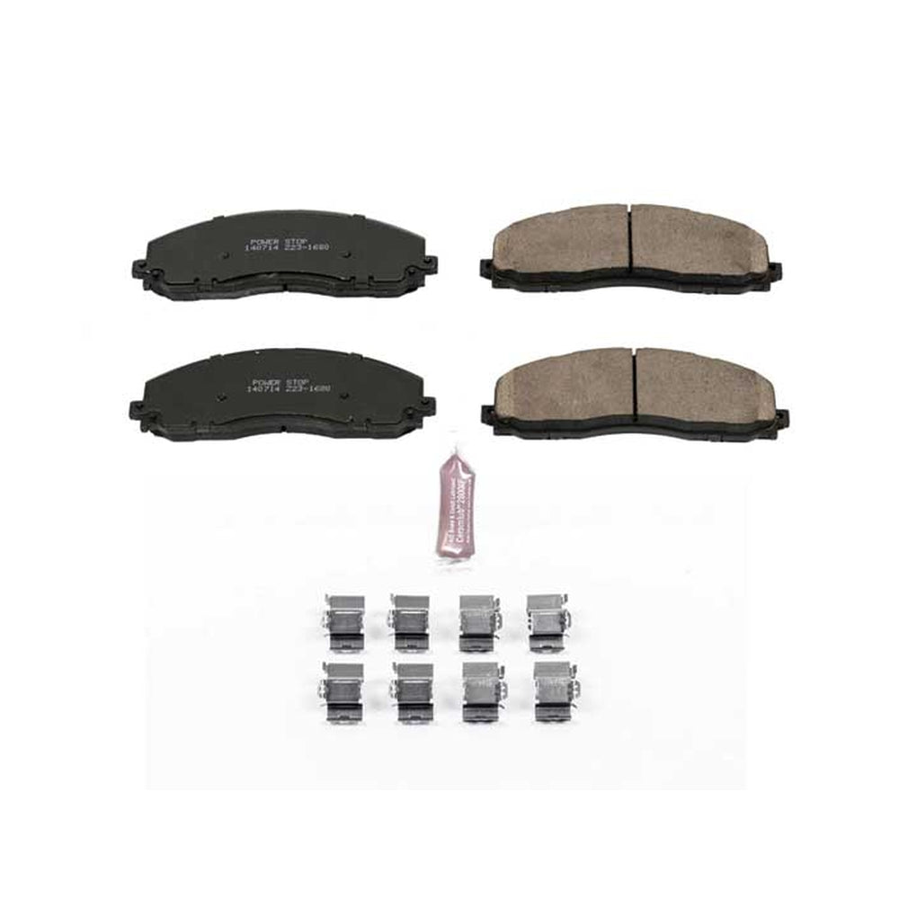 Powerstop Z23-1680 Front Z23 Evolution Sport Carbon Fiber Infused Ceramic Brake Pads