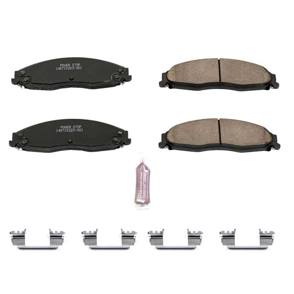 Powerstop Z23-921 Front Z23 Evolution Sport Carbon Fiber Infused Ceramic Brake Pads