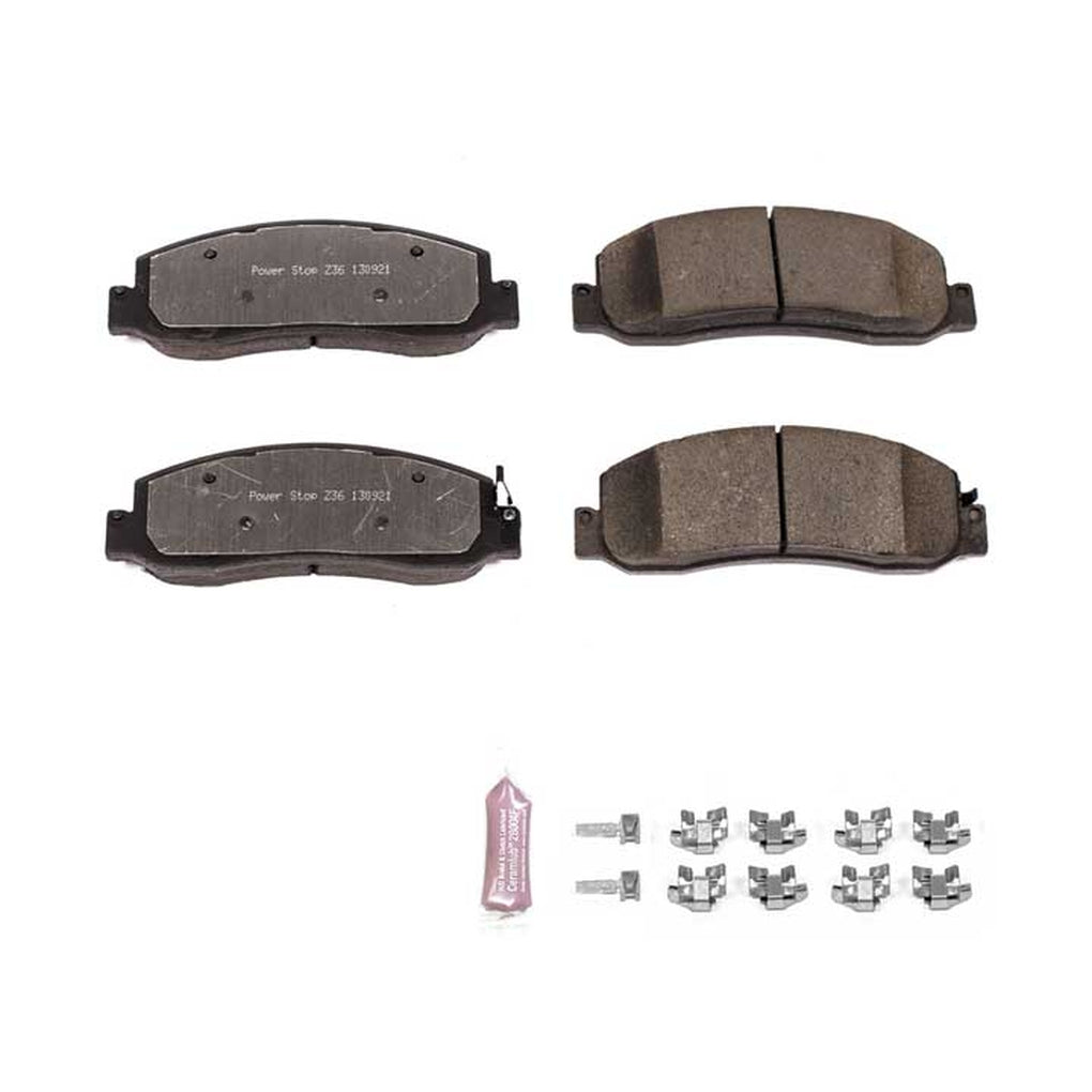 Powerstop Z36-1333 Z36 Truck & Tow Carbon Fiberceramic Brake Pads