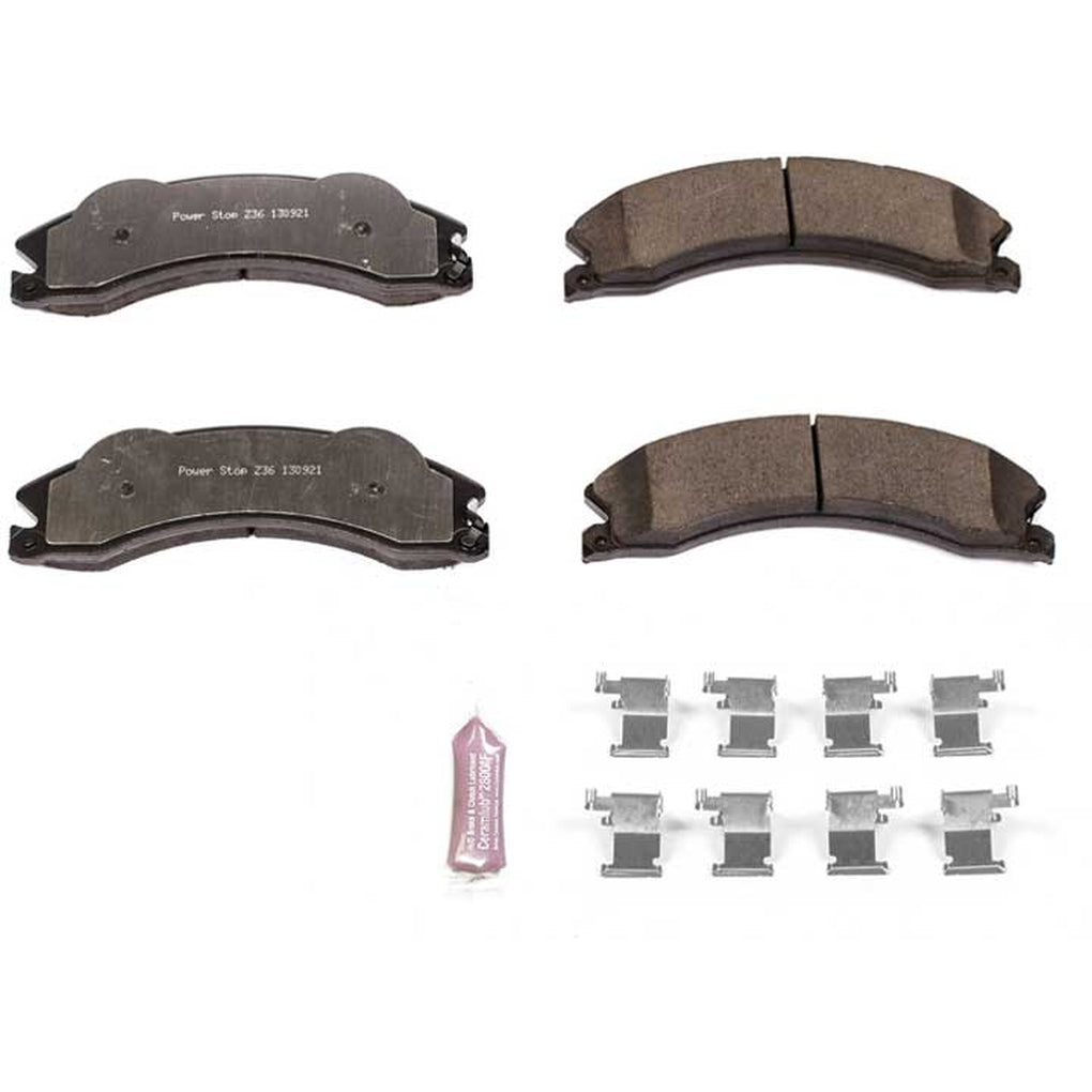 Powerstop Z36-1411 Z36 Truck & Tow Carbon Fiberceramic Brake Pads