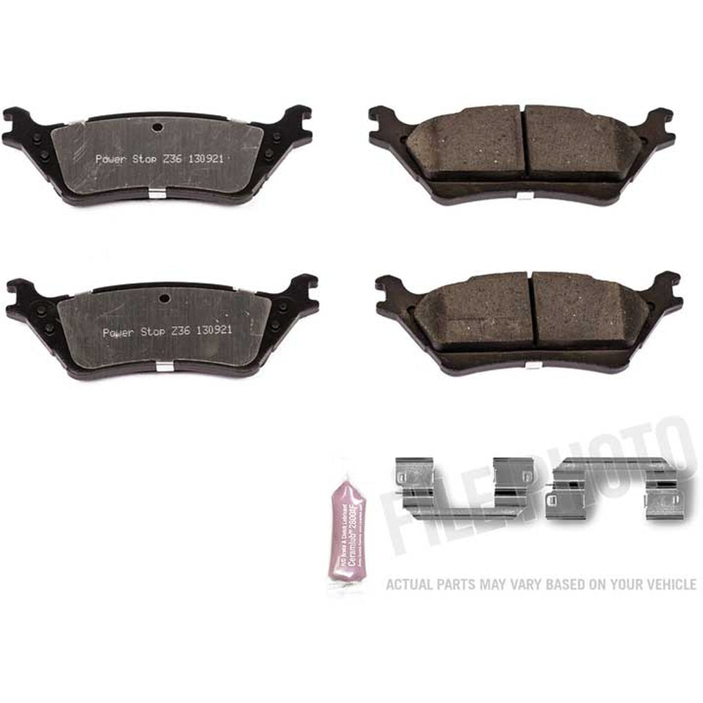 Powerstop Z36-1602 Z36 Truck & Tow Carbon Fiberceramic Brake Pads