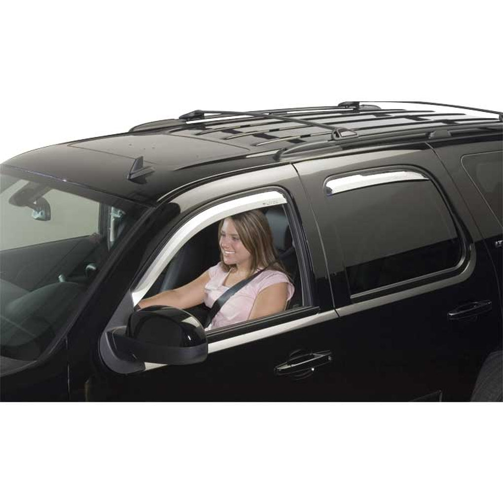 Putco 480033 0714 Tahoe/Yukon 4Pc Inchannel Chrome Side Window Visors