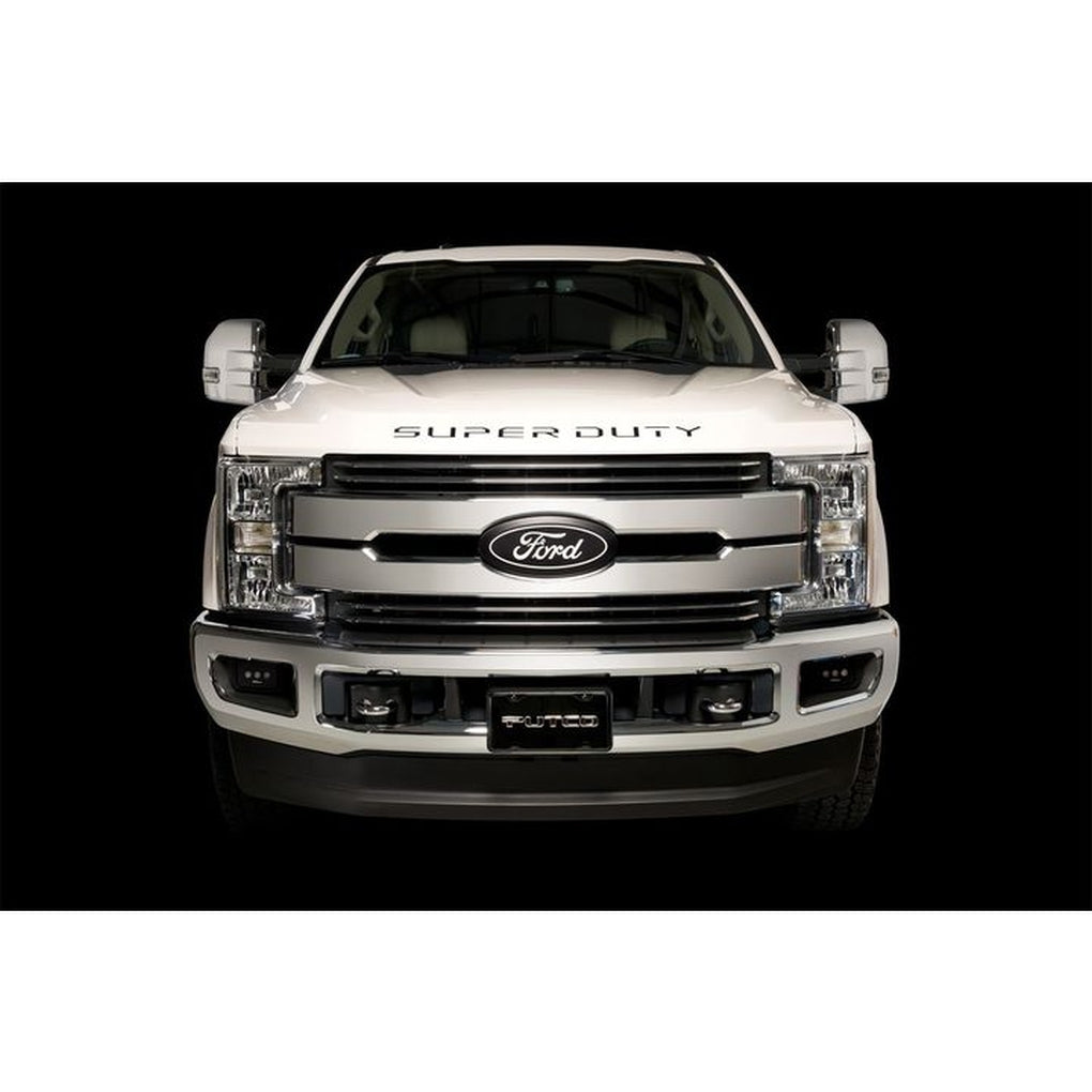 Putco 55552BPFD 1719 F250/F350/1718 F450 Super Duty Stamped Black Platinum Tailgate/Rear Ford Lettering Emblems