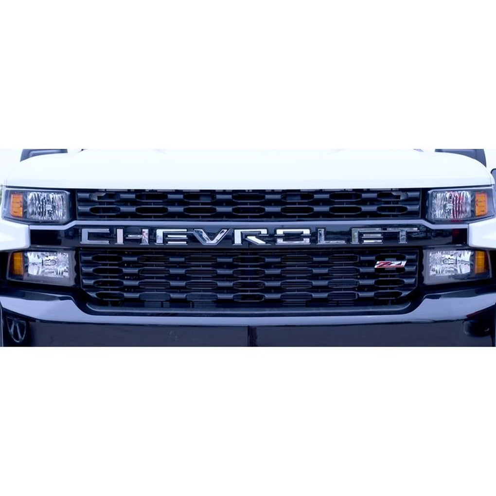 Putco 55552GM 19C Silverado 1500Grille Lettersstainless Steel