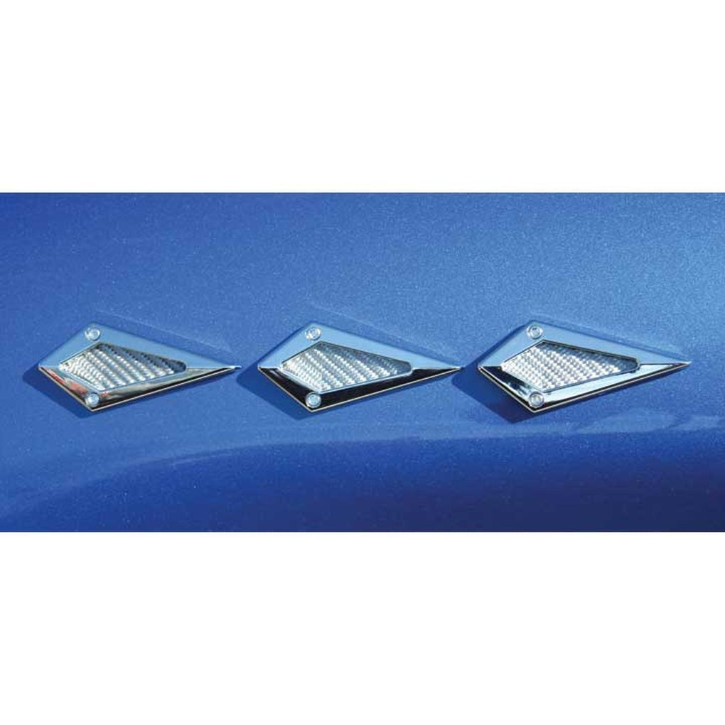 Putco 925005 Gray Carbon Fiber Aggressive Tear Style Port Accents