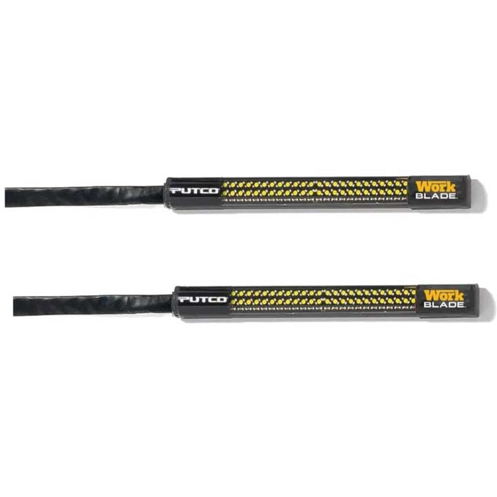 Putco 93009-06 6In Work Blade Strobing 64 Patterns Amber/ White/Blue Pair