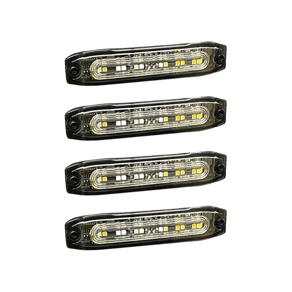 Putco 950204 Universal 4In Lighthead Stinger Strobe Leds (Amber/White )