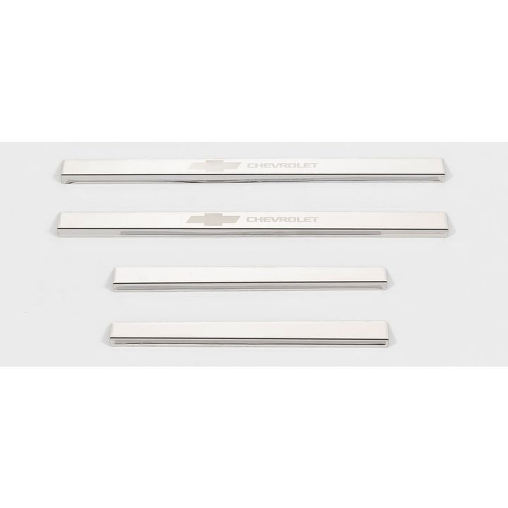 Putco 95183GM-1 19C Silverado Crew Cab(4 Pc)w/Bow Tie Etch Door Sills