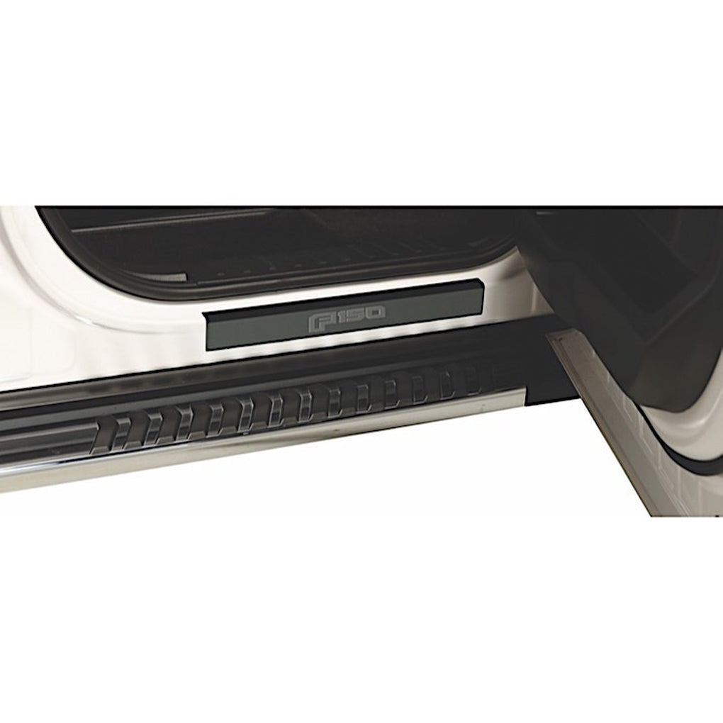 Putco 95185BPFD 17C F250/F350 Super Crew W/Super Duty Etching 4 Pcs Ford Black Platinum Door Sills