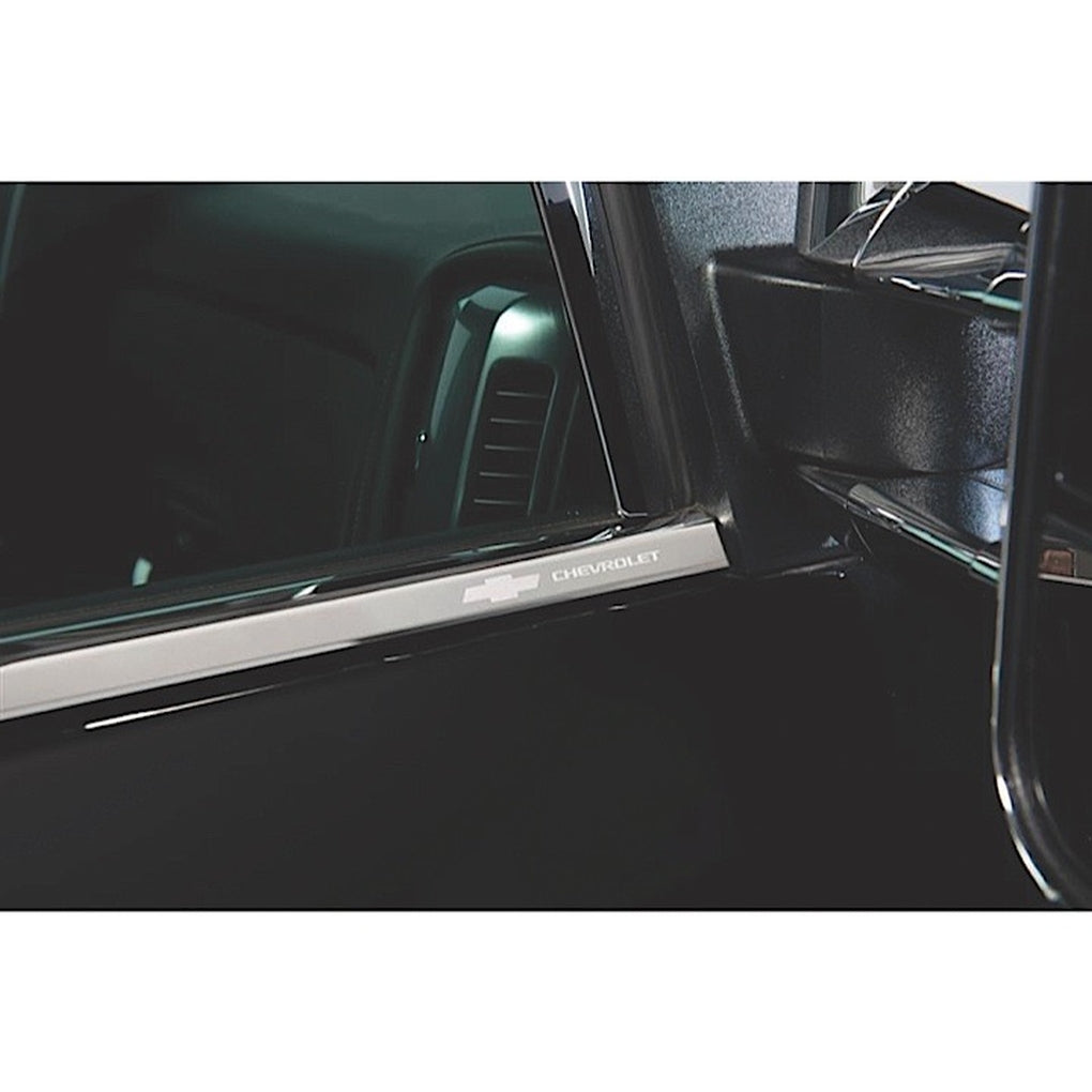Putco 97508GM 1418 Silverado/Sierra 1500/1519 2500/3500 Double Cab Window Trim (GM Licensed Etching)