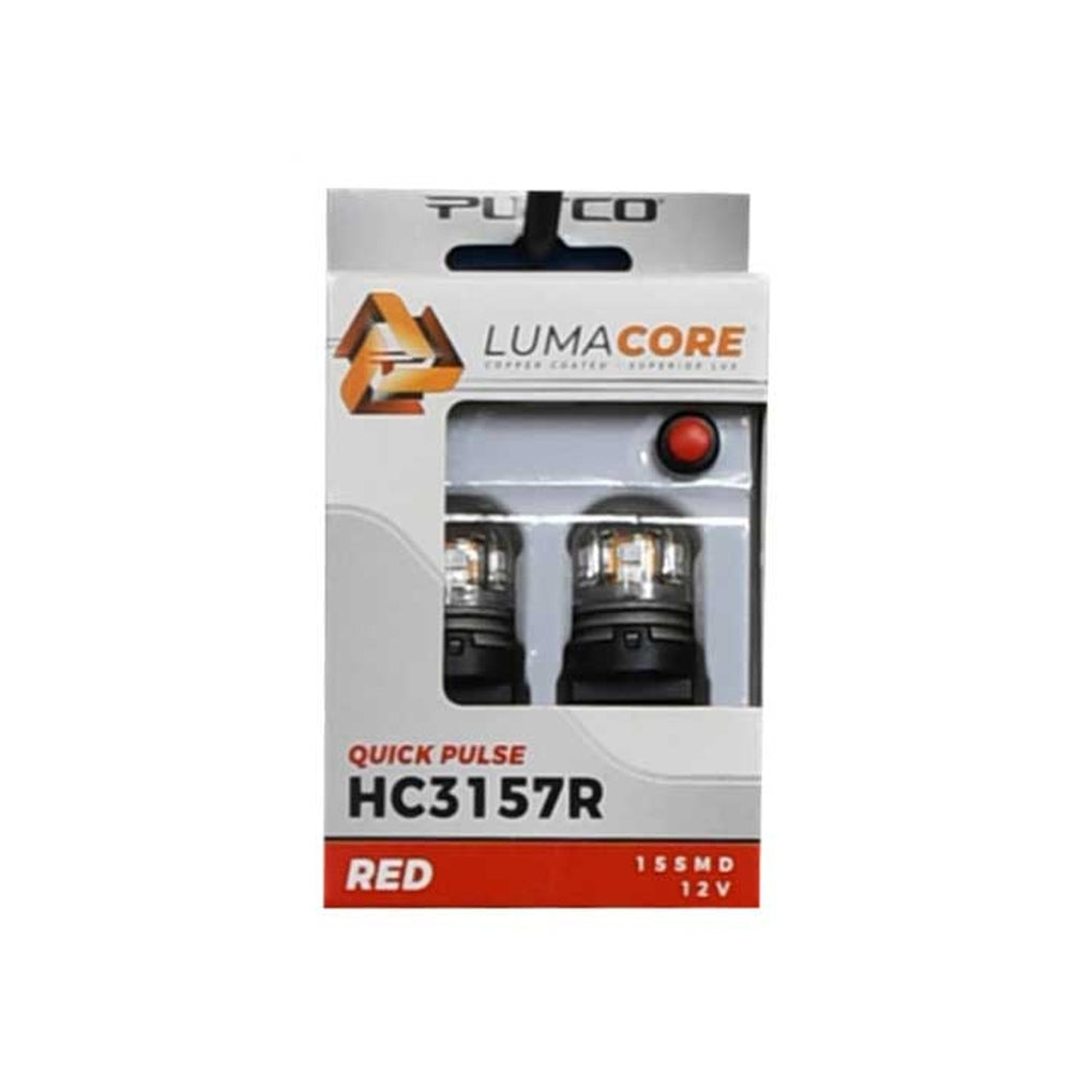 Putco HC3157R Lumacore 3157 Red Pair (X3 Strobe With Bright Stop)