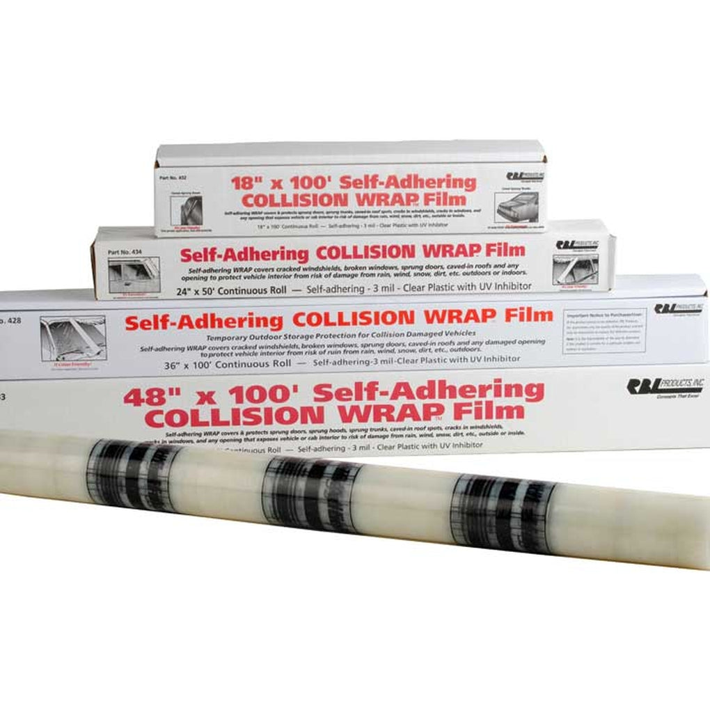 RBL Products Inc 428R Reverse Wound Collision Wrap Film 36In X 100Ft 3Lb