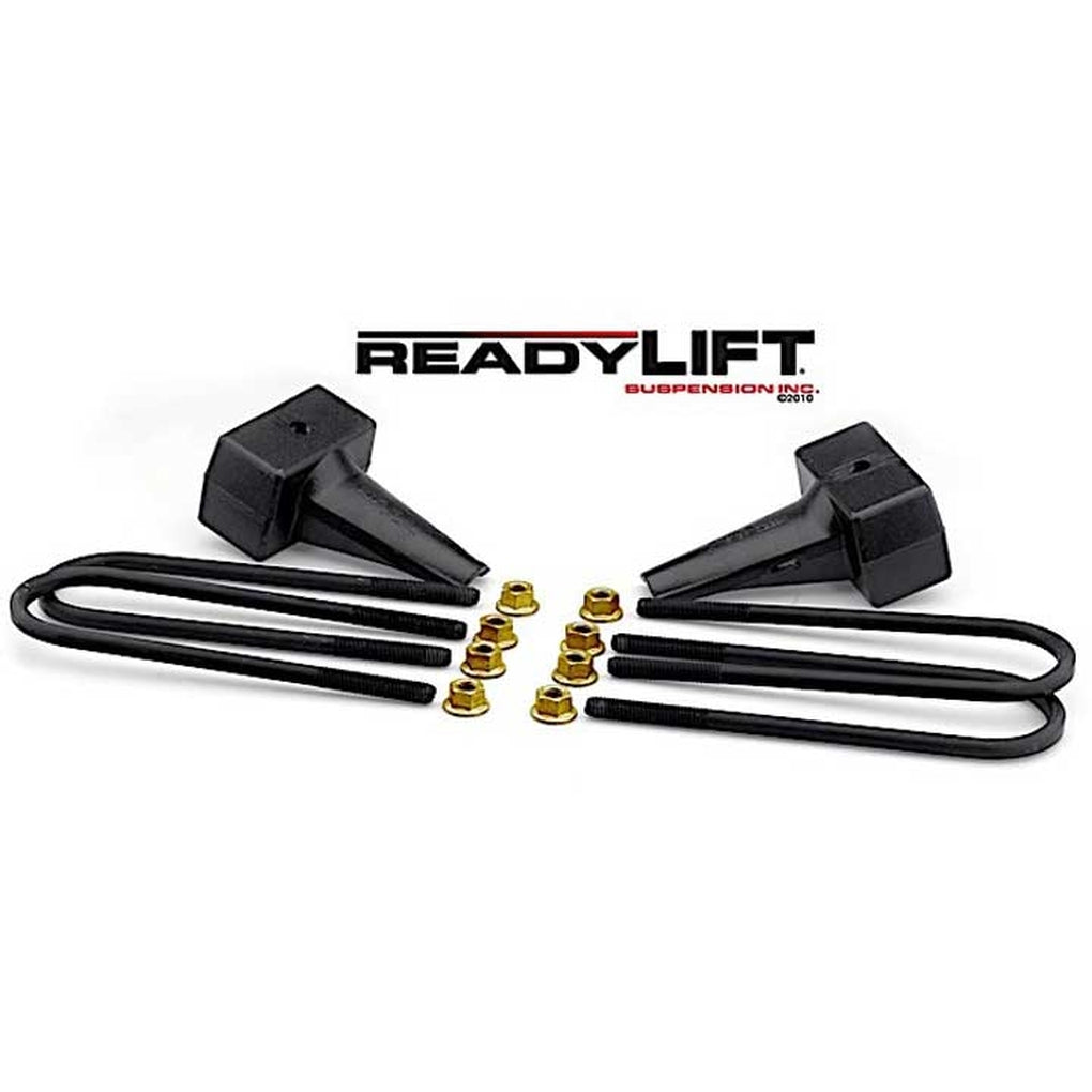 ReadyLift Suspension 66-2014 4In Flat Rear Block Kit W/Carrier Bearing Spacer 2 Drive Shaft 1116 F250/F350/F450
