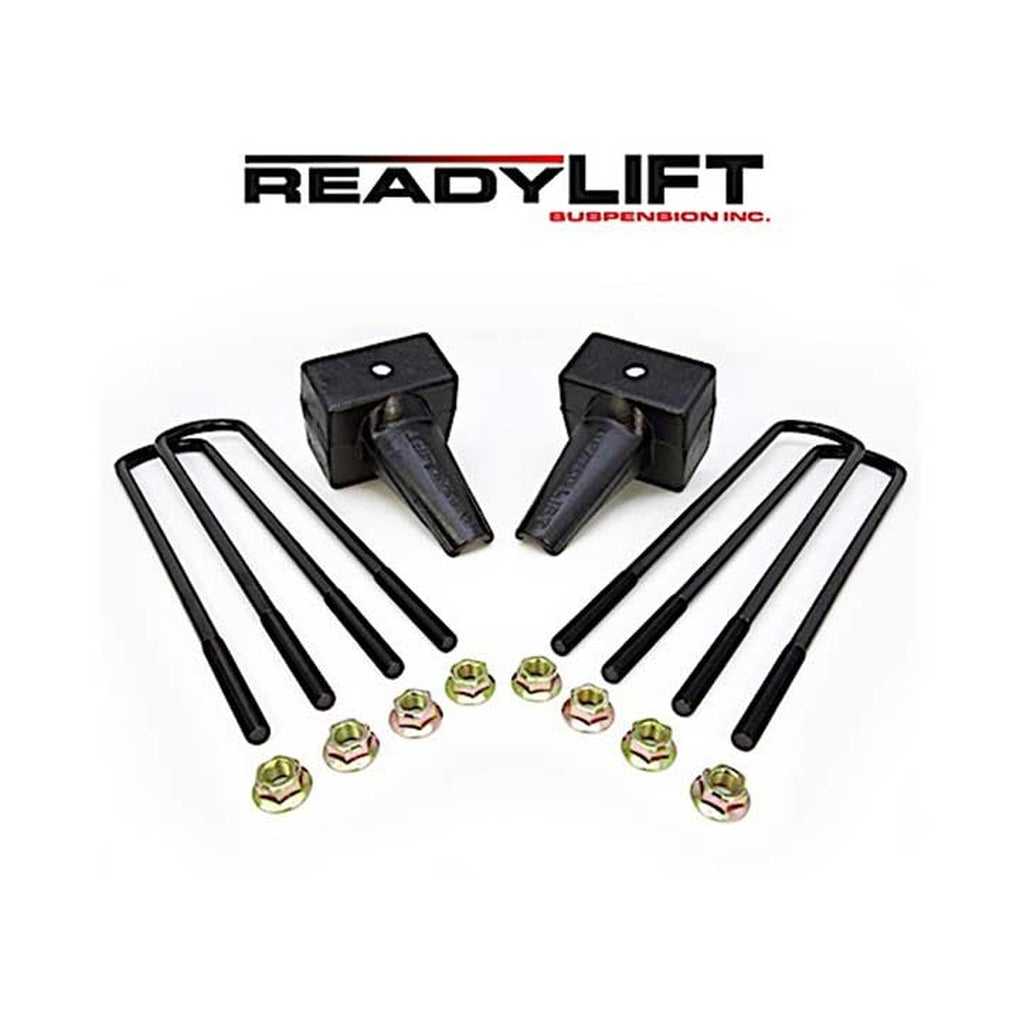 ReadyLift Suspension 66-2025 5In Tapered Rear Block Kit 1 Drive Shaft 16.5In Ubolts 1116 F250/F350/F450