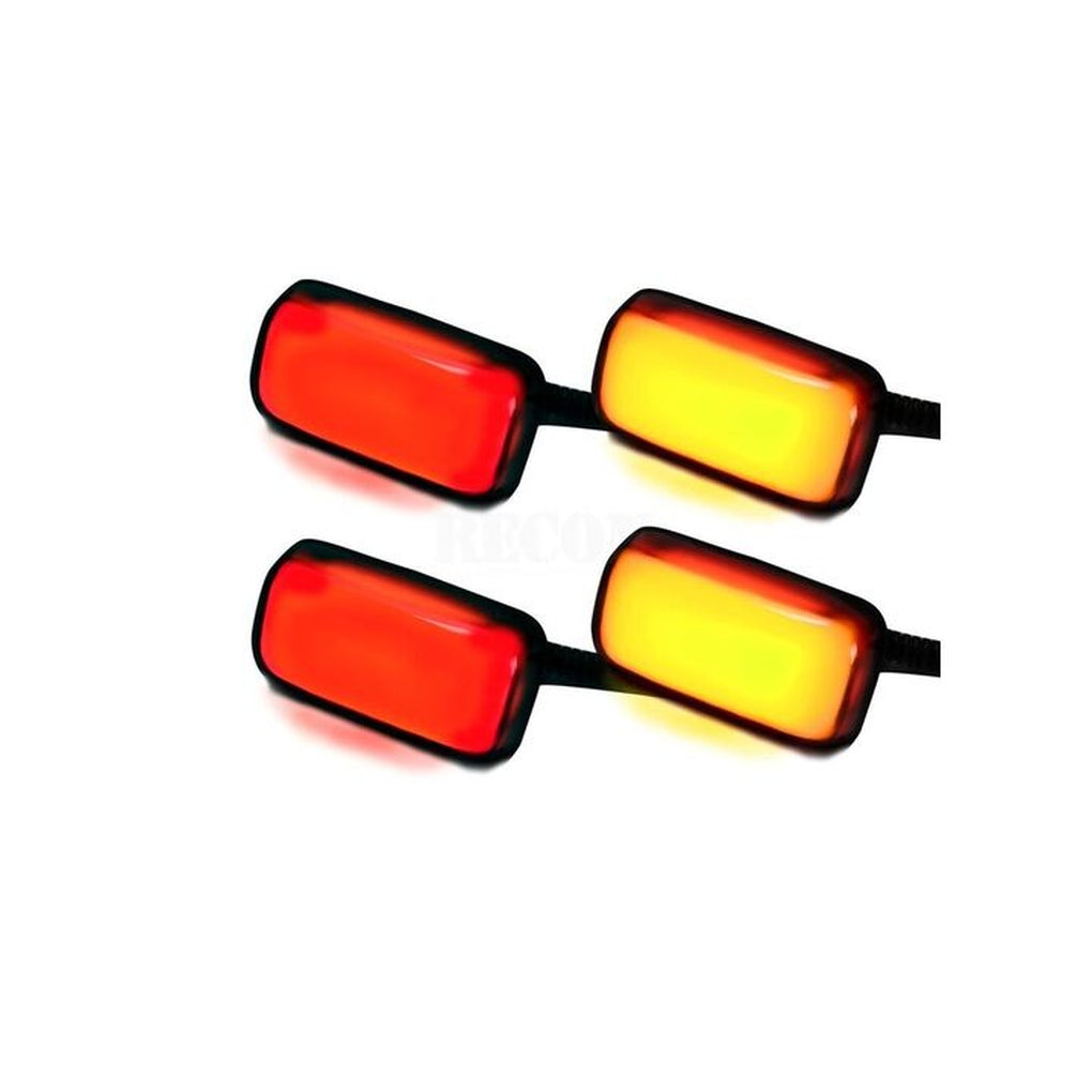 Recon 264138BK 15C Silverado/Sierra Dually Fender Lights 4Pc Red/Amber