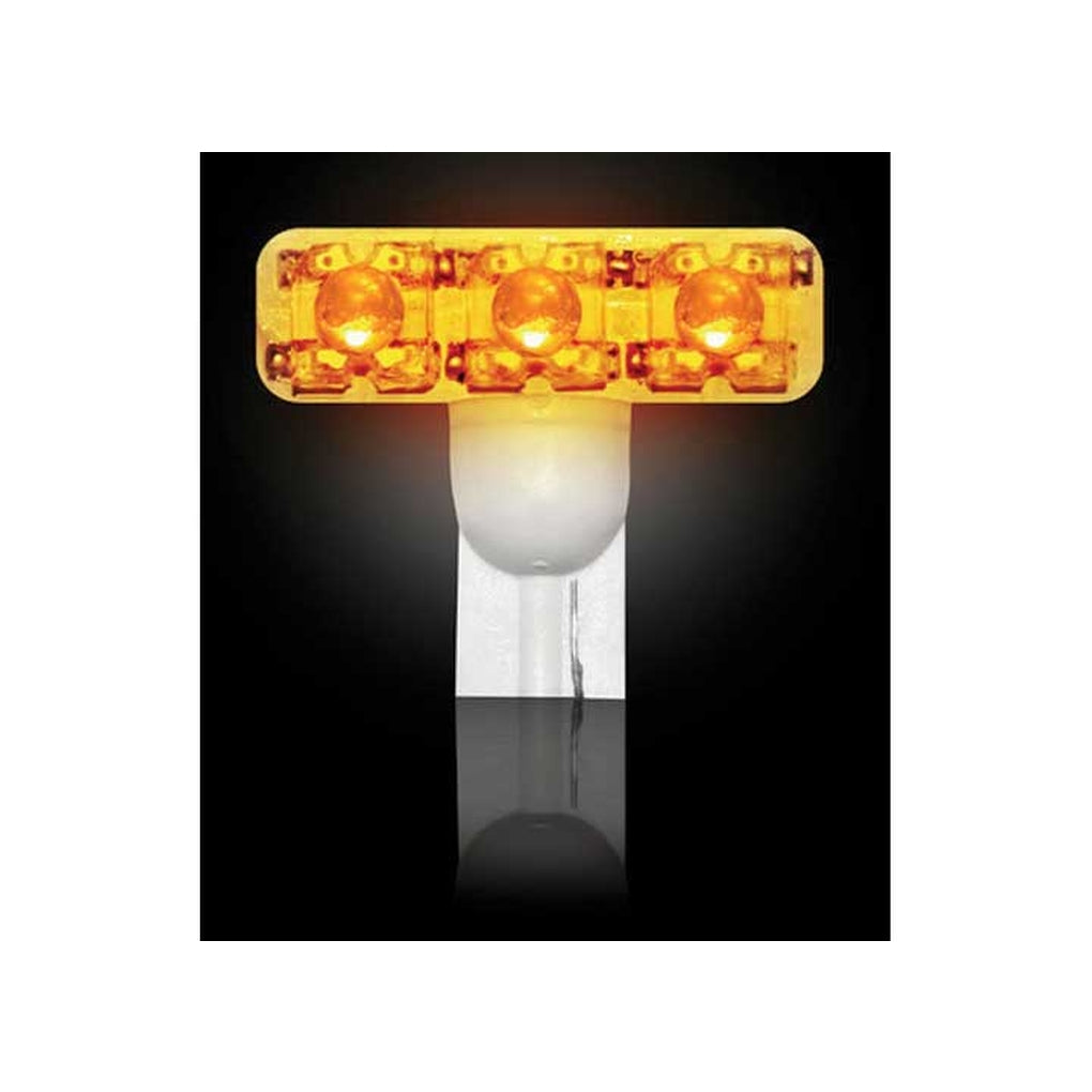 Recon 264180AM 194 T10 Highpower 1Watt LED Bulb Amber (6 Leds On Each Bulb) One Bulb Per Package