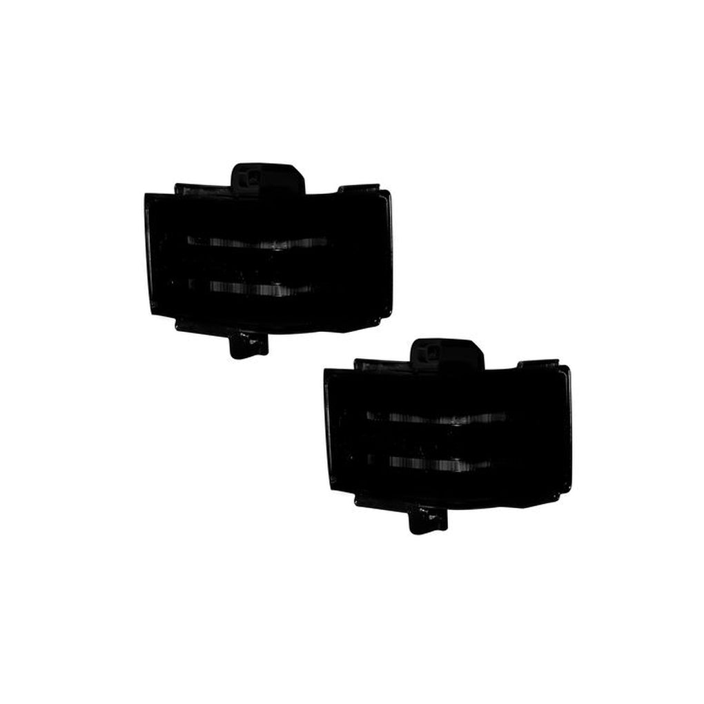 Recon 264245WHBKX 1723 F250/F350/F450 Sd Side Mirror Lenses(2 Pc Set)W/White LED Rls/Amber Flashing LED Tss