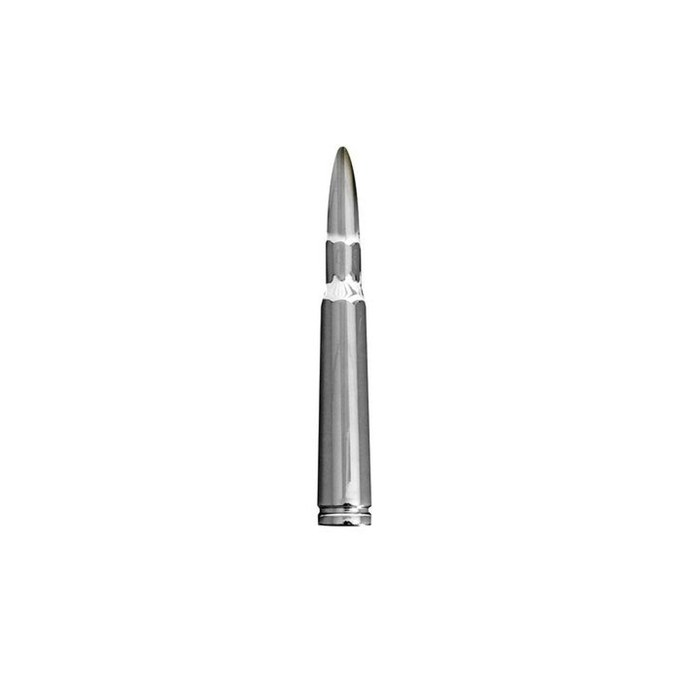 Recon 264ANT50CH .50 Cal Bullet Shaped Extended Range Aluminum 8In Shorty Antenna Chrome