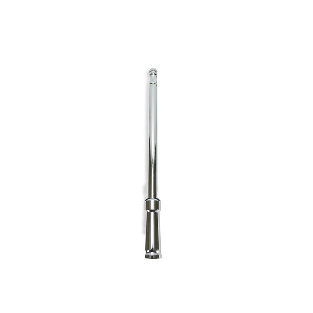 Recon 264ANTCH Extended Range Aluminum 8In Shorty Antenna Universal Fitment Chrome