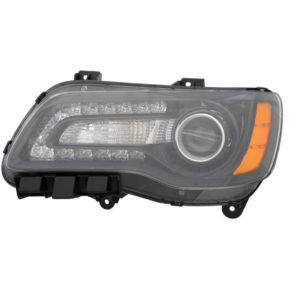 Regionmax CS354-B101L LH Headlamp Assy Composite; Halogen; Black Bezel; 300 1214