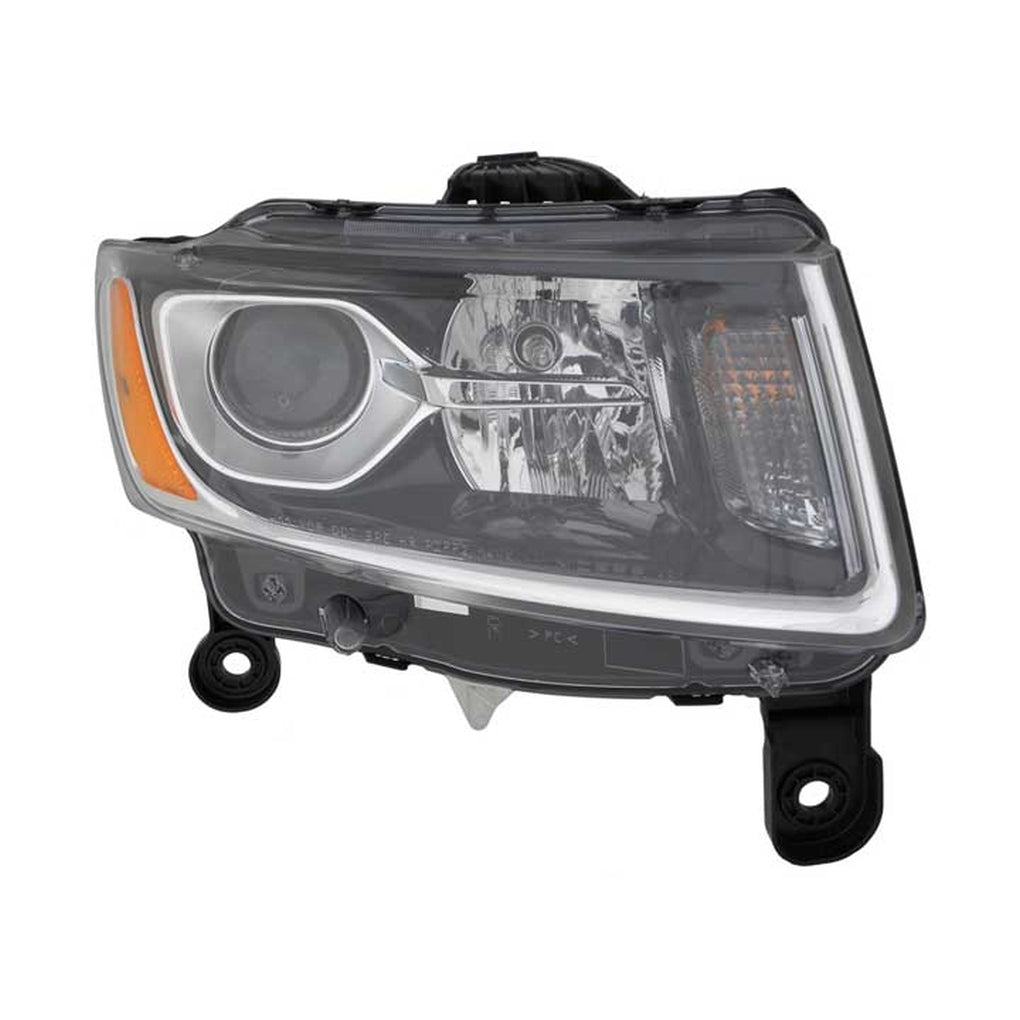 Regionmax CS366-B101R RH Headlamp Assy Composite; Halogen; Std Type; Chrome; Grand Cherokee 1416