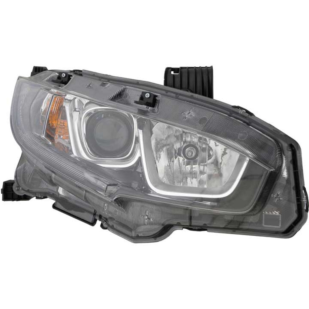 Regionmax HD675-B101R RH Headlamp Assy Composite; Ex|Exl|Ext|Lx; Halogen; Civic 1618