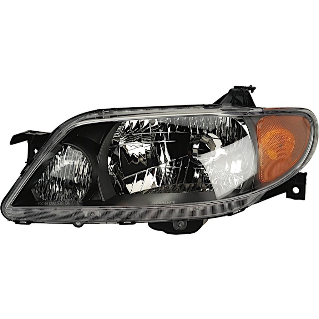 Regionmax MZ213-B101L LH Headlamp Assy Composite; 4Dr Sdn; W/Metal Coat Bezel; Protege 0103
