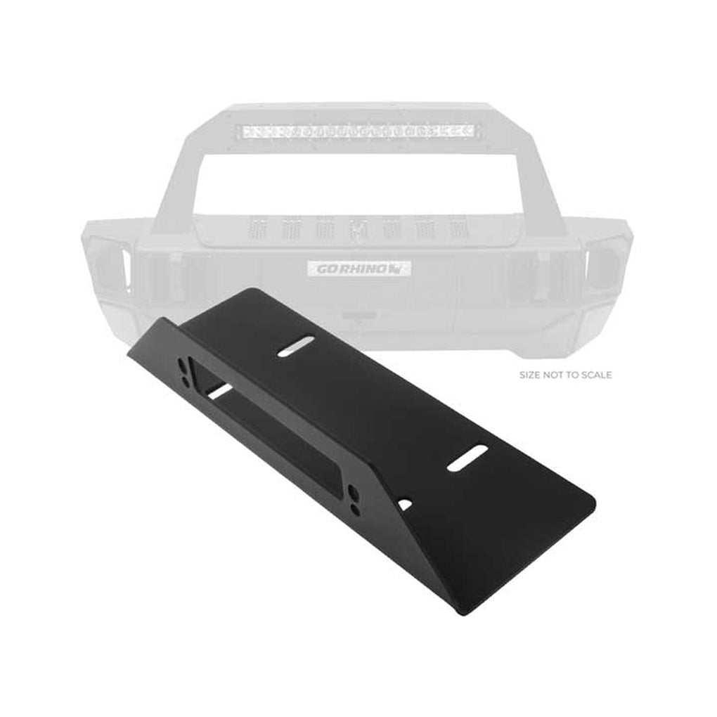 Go Rhino 332000T 07C Wrangler Jk/Jl/Bronco Rockline Bumper Fairlead Mount Plate Textured Black