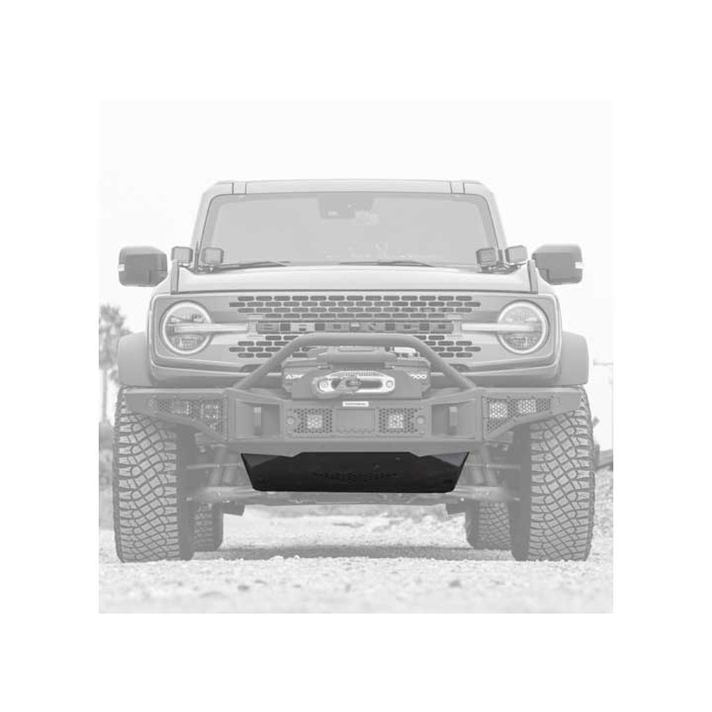 Go Rhino 332120T 21C Bronco Rockline Front Bumper Lower Skid Plate Textured Black