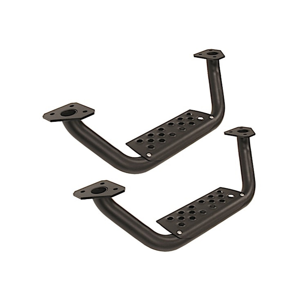 Go Rhino D6410000T 4In Drop Down Steps/Straight (Pair) Dominator D6 Sidesteps Only For Running Board