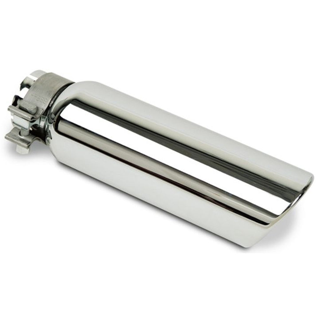 Go Rhino GRT234414 4In Od X 14In For 2 3/4In Inlet Chromed Stainless Steel Clamp Style Exhaust Tip