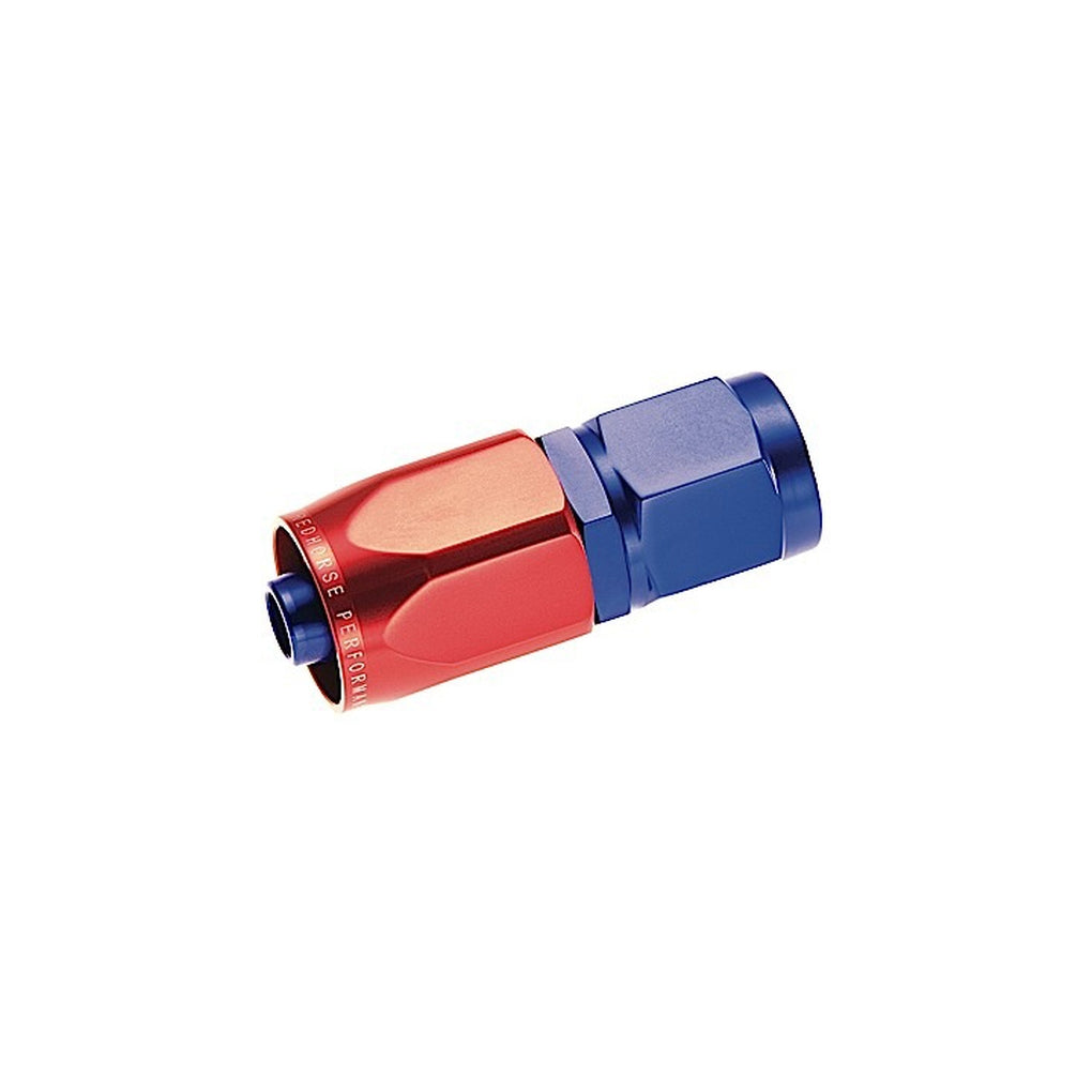 Red Horse Performance 1000-10-1 10 Straight Female Aluminum Hose End Red&Blue