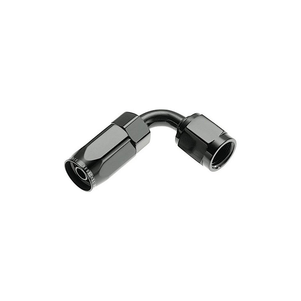 Red Horse Performance 1090-12-2 12 90 Degree Female Aluminum Hose End Black
